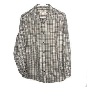 CC Filson Garment Long Sleeve Shirt White Brown